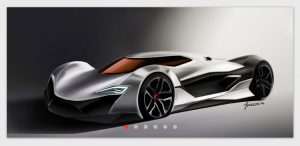 Screenshot of course header image of car