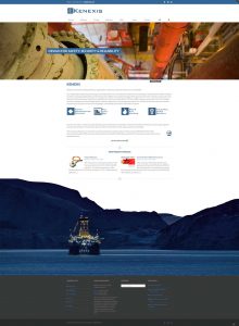 screenshot of Kenexis website