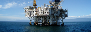 Image of ocean oil rig