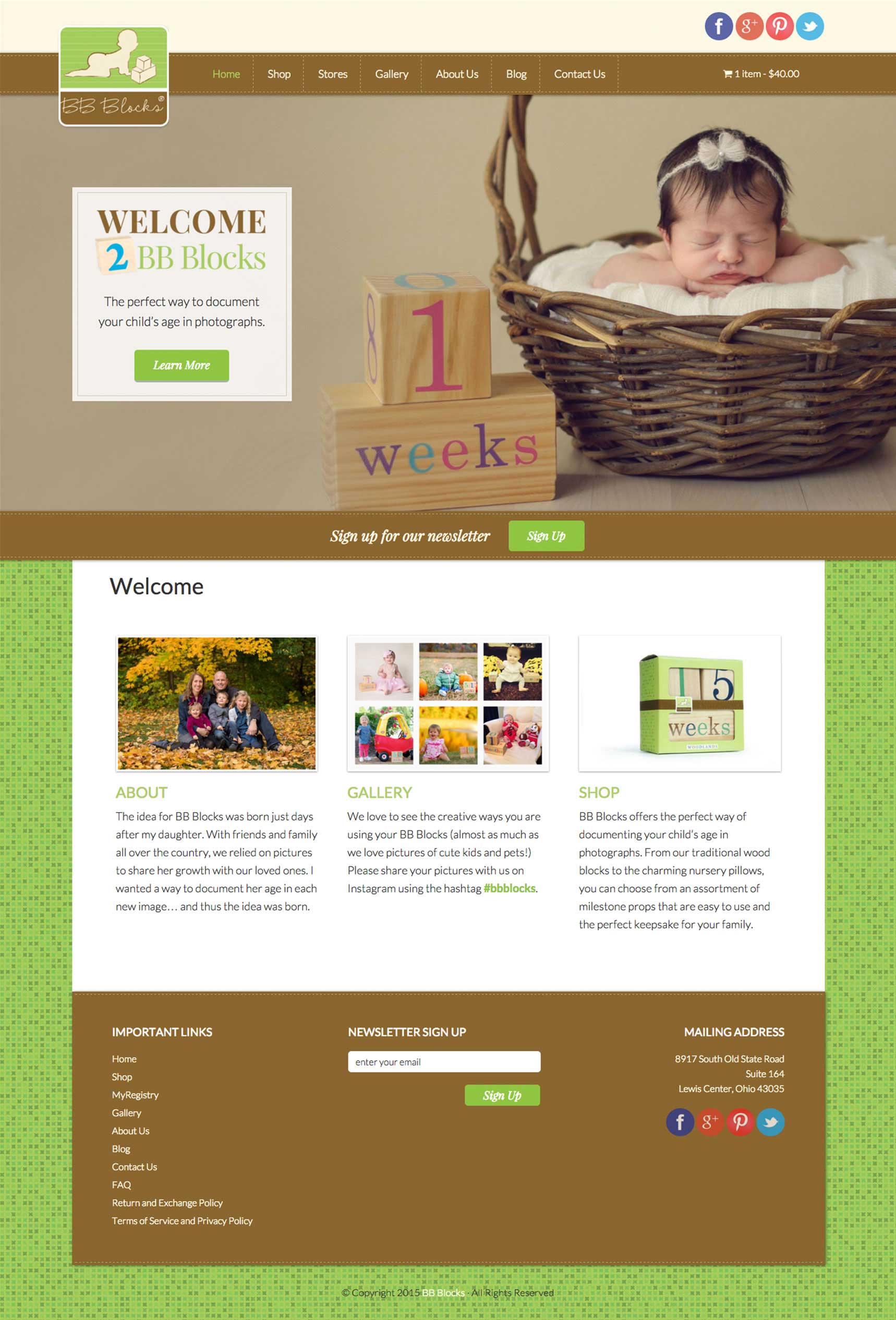 Screenshot of BB Blocks website
