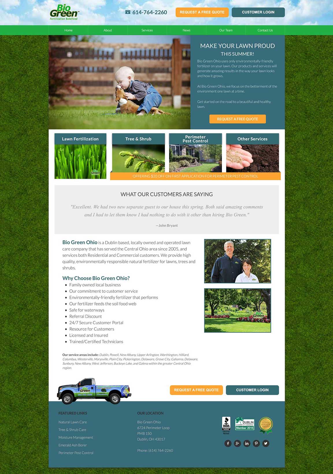 Image of Bio Green Ohio responsive website