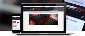 Screenshot of Render Demo responsive website on mobile and laptop