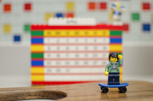 Image of Lego man on counter