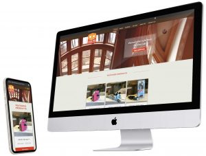 Collins Tool Company website shown on desktop and mobile screens